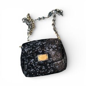 Dolce & Gabbana Black Sequin Shoulder Bag